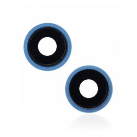 Apple iPhone 13 mini camera glas (2stuks) (blauw) (met een frame)