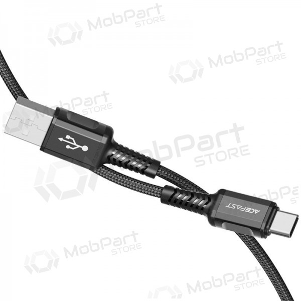USB kabel Acefast C1-04 USB-A to USB-C 1.2m zwart
