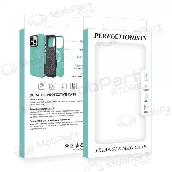 Apple iPhone 13, 14 hoesje „Perfectionists“ (groen)