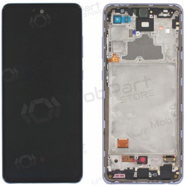 Samsung A725 A72 4G / A726 5G 2021 scherm (paars) (met frame) (service pack) (origineel)