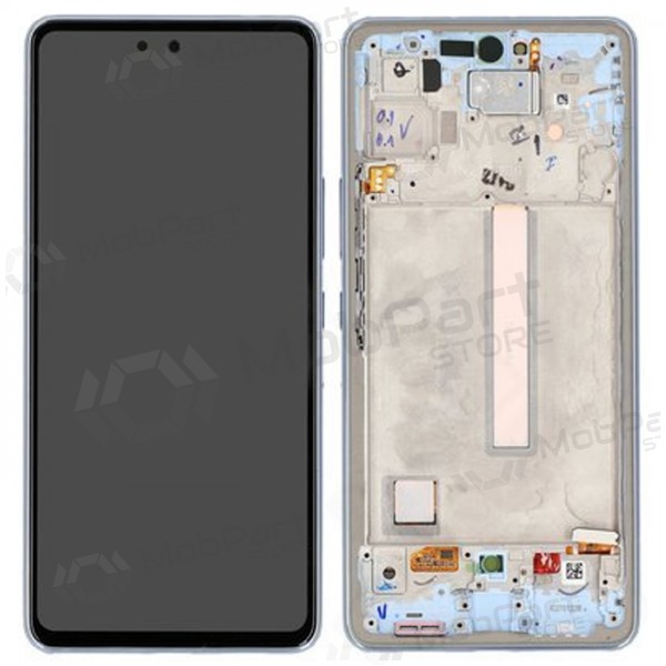 Samsung Galaxy A53 5G scherm (blauw) (met een frame) (origineel)