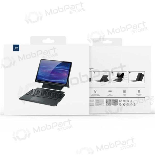 Apple iPad Pro 11 2024, 2025 hoesje met toetsenbord - Dux Ducis DK (zwart)