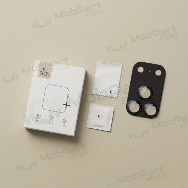 Apple iPhone 18 Pro Max camerabescherming - Tech-Protect CamFull Fit+ (zwart)