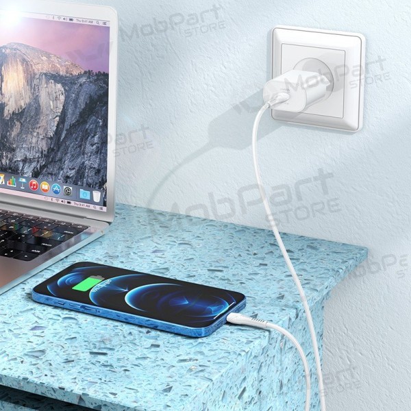 Telefoonoplader Hoco N22 25 W USB-C wit