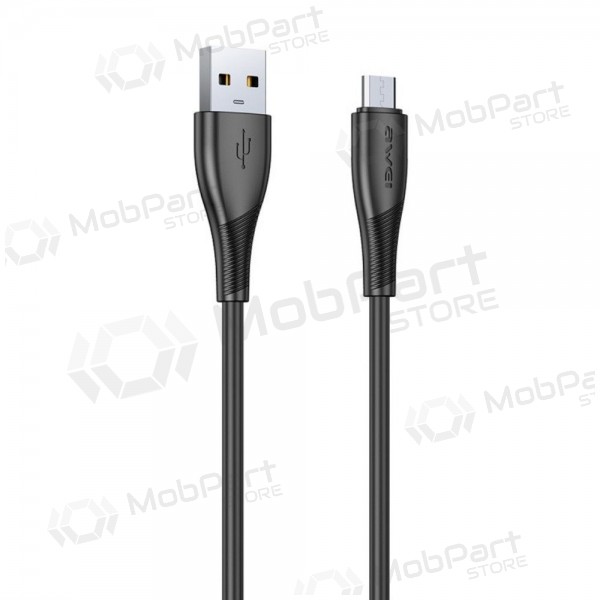 Micro USB-kabel Awei CL-182M USB-A naar Micro USB 1 m zwart