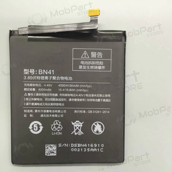 Xiaomi Redmi Note 4 (for MTK Helio X20) batterij, akumuliatorius (BN41) 