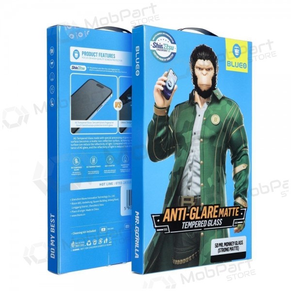 Apple iPhone 18 Pro Max schermbeschermer - 5D Mr. Monkey Glass (Strong Matte)
