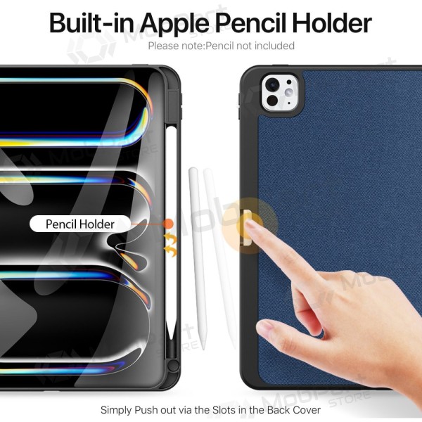 Apple iPad Pro 11 2024, 2025 hoesje - Dux Ducis Domo (zwart)