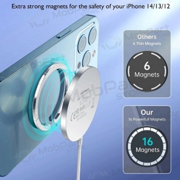 MagSafe draadloze oplader Choetech T518-F 15 W
