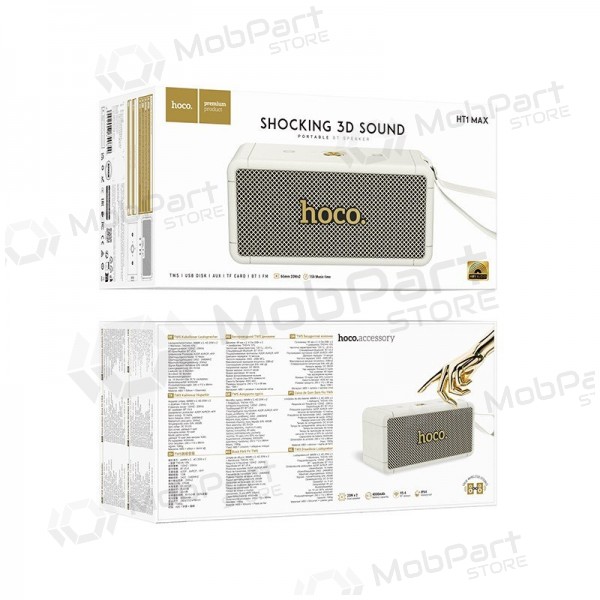 Bluetooth draagbare luidspreker Hoco HT1 Max wit