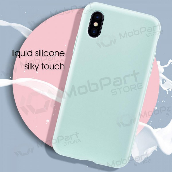 Apple iPhone 12 hoesje - Liquid Silicone 1.5mm (mint)