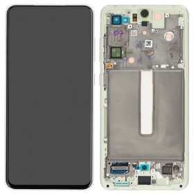 Samsung Galaxy S21 FE 5G scherm (alyvinis) (met een frame) (origineel)