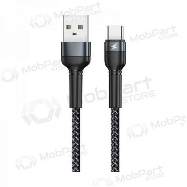USB kabel Remax RC-124a USB-A to USB-C 1.0m zwart