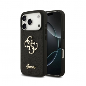 Apple iPhone 18 Pro Max hoesje - Guess PU Fixed Glitter 4G Metal Logo