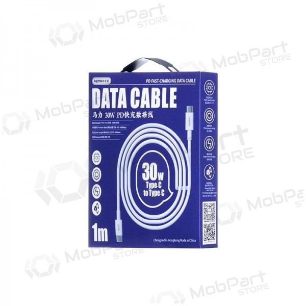 USB kabel Remax RC-C021 USB-C to USB-C 30W 1.0m wit