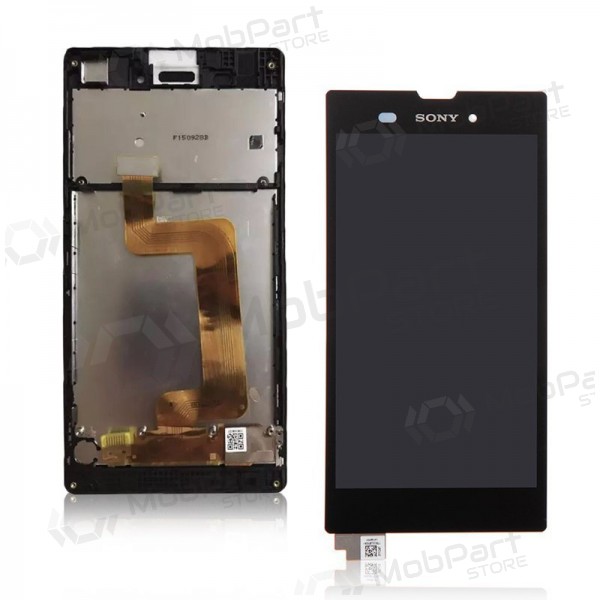 Sony D5103 Xperia T3 scherm (zwart) (met een frame) (service pack) (origineel)