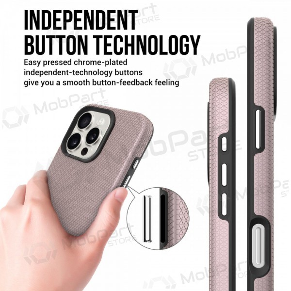 Apple iPhone 12, 12 Pro hoesje „Perfectionists“ (rožinio aukso)