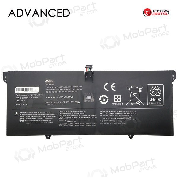 Lenovo L16M4P60, 9300mAh laptop batterij, Advanced
