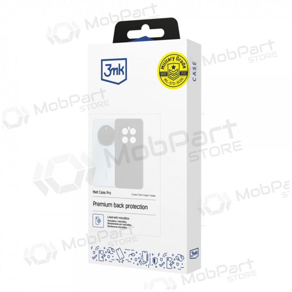 Apple iPhone 15 hoesje - 3MK Matt Case (zwart)
