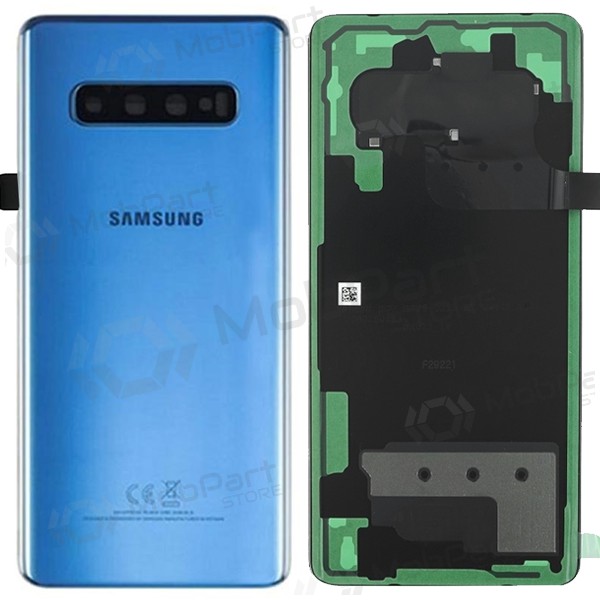 Samsung G975 Galaxy S10 Plus achterkant blauw (Prism Blue) (gebruikt grade C, origineel)