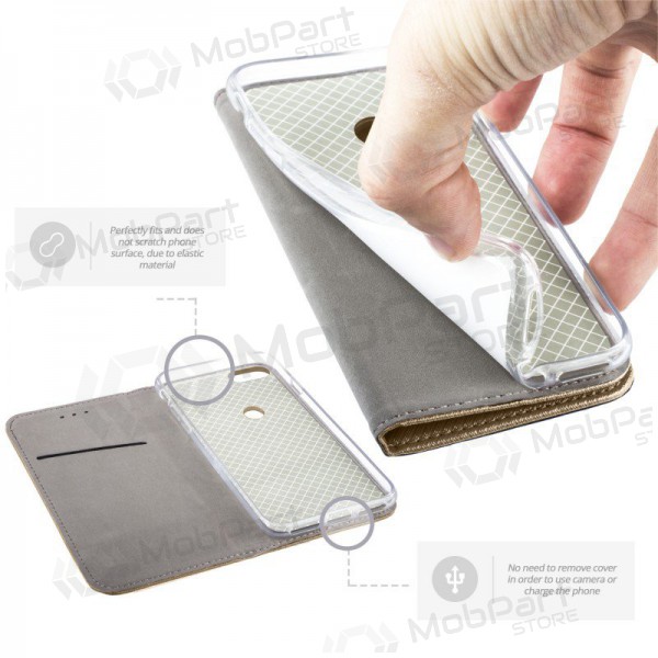 Apple iPhone 12 mini hoesje - Smart Magnet (goud)