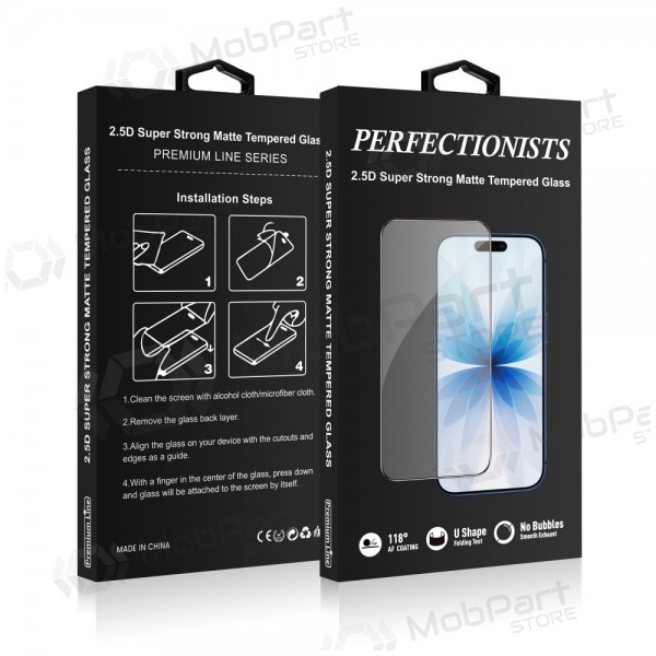 Apple iPhone 16 Pro Max schermbeschermer - Perfectionists 2.5D Super Strong Matte