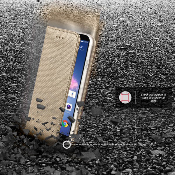 Apple iPhone 13 mini hoesje - Smart Magnet (goud)