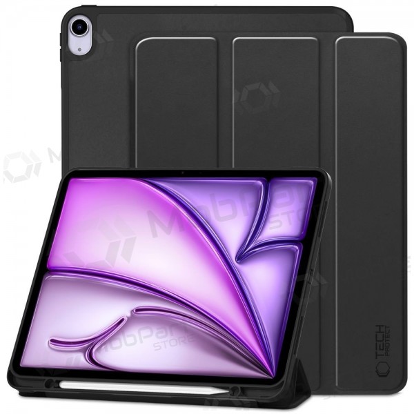 Apple iPad Air 13 M2 2024, M3 2025, M4 2026 hoesje -Tech-Protect SmartCase Pen Holder- (zwart)