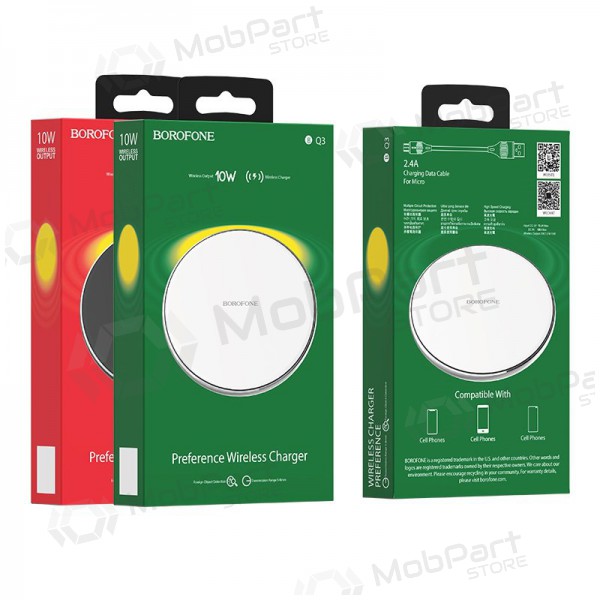 Lader draadloze Borofone BQ3 (10W) (zwart)