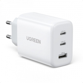 Lader buitinis Ugreen CD275 2xUSB-C/USB-A 65W wit