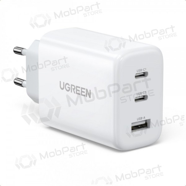 Lader buitinis Ugreen CD275 2xUSB-C/USB-A 65W wit