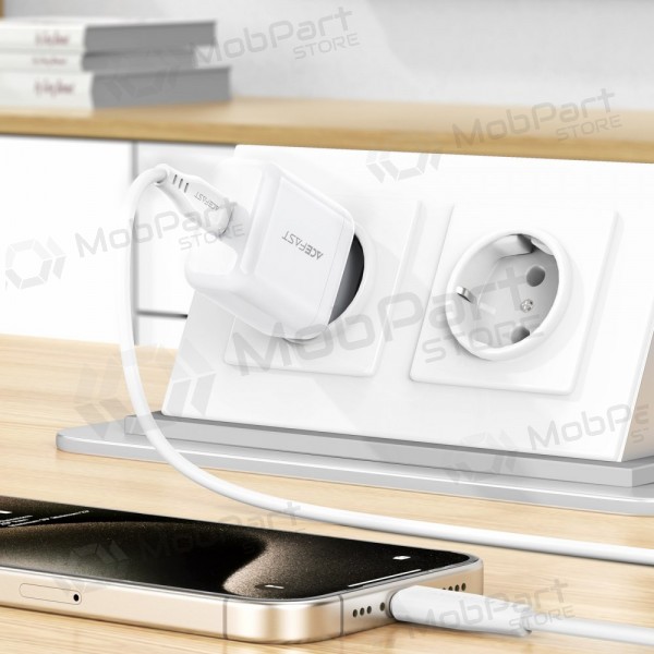 Lader Acefast A130 20W USB-C wit