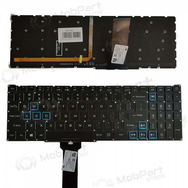 ACER PH315-52, PH317-53, PH317-53-7777 toetsenbord (US) (met verlichting)