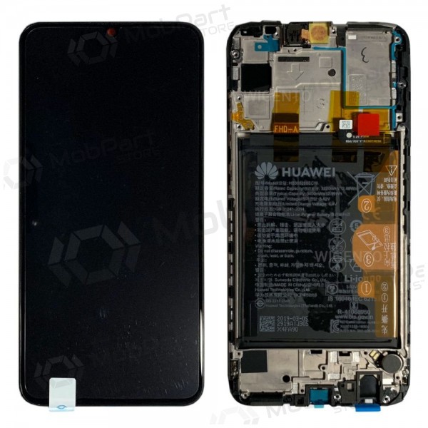 Huawei P Smart 2019 / P Smart Plus 2019 scherm (zwart) (met een frame en batterij) (service pack) (origineel)