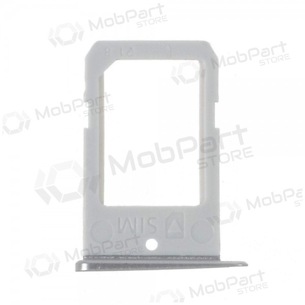 Samsung G925 Galaxy S6 Edge SIM-kaarthouder (zilverachtig)
