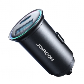 Lader automobilinis Joyroom JR-CCN04 USB-C/USB-A 60W zwart
