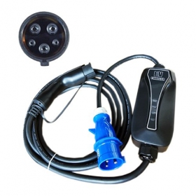 Elektromobilio nešiojamas lader Type 1 - CEE, 6-32A, 7.2kW, 1-fazė, 5m