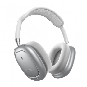 Draadloze hoofdtelefoon met microfoon Hoco W68 ANC Bluetooth zilver