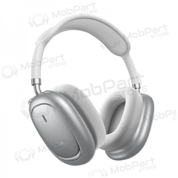 Draadloze hoofdtelefoon met microfoon Hoco W68 ANC Bluetooth zilver
