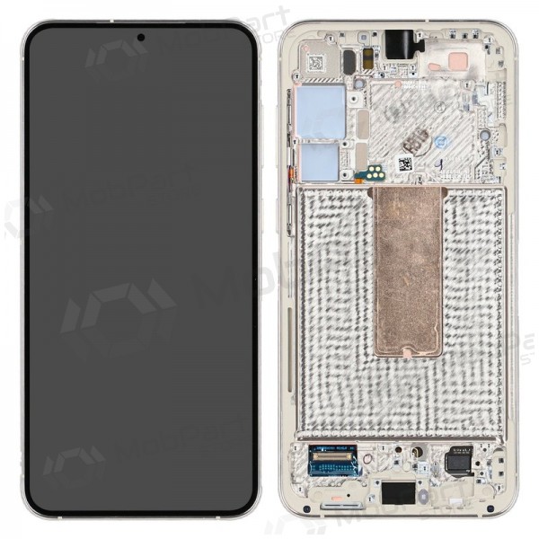 Samsung Galaxy S23+ scherm (kreminė) (met een frame) (origineel)