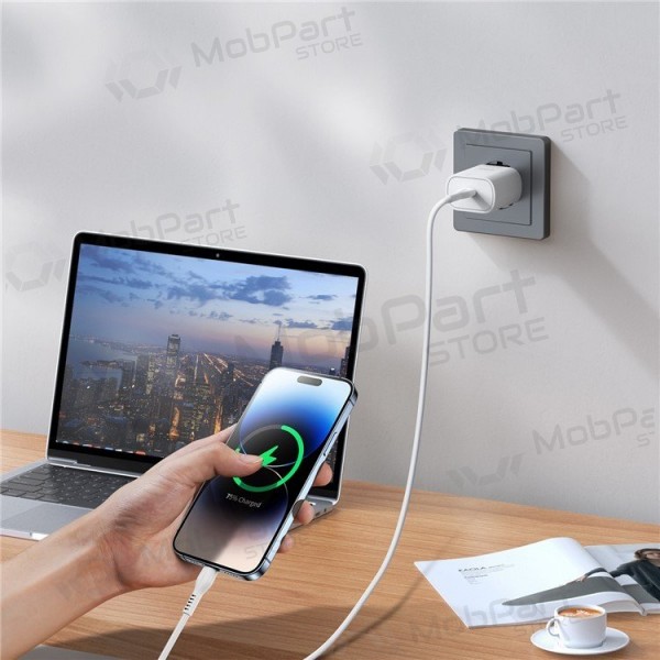 Lader buitinis DUZZONA T6 PD25W Type-C wit