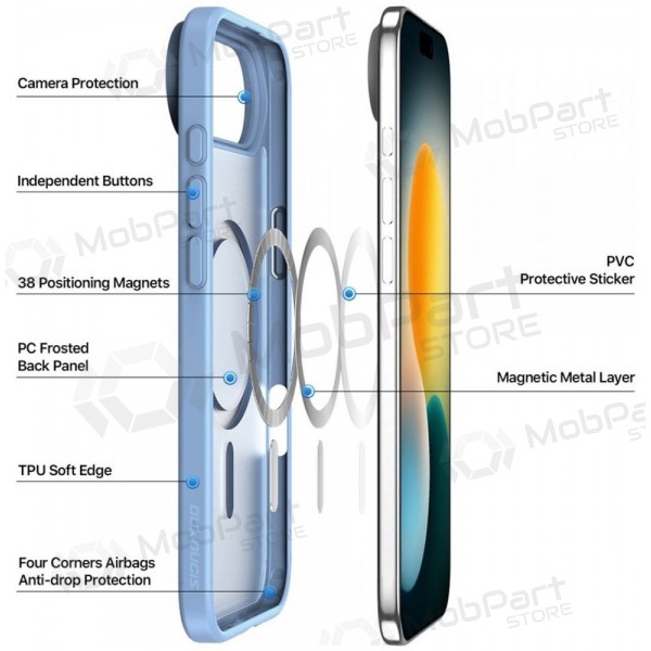 Samsung Galaxy A17, A18 hoesje - Dux Ducis Yind (blauw)