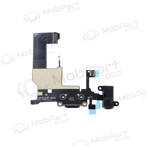 Apple iPhone 5 oplaadconnector en microfoon (zwart)