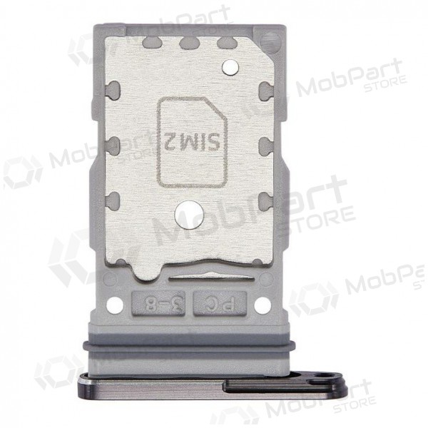 Samsung S918 Galaxy S23 Ultra Dual SIM-kaarthouder (zwart) (service pack) (origineel)