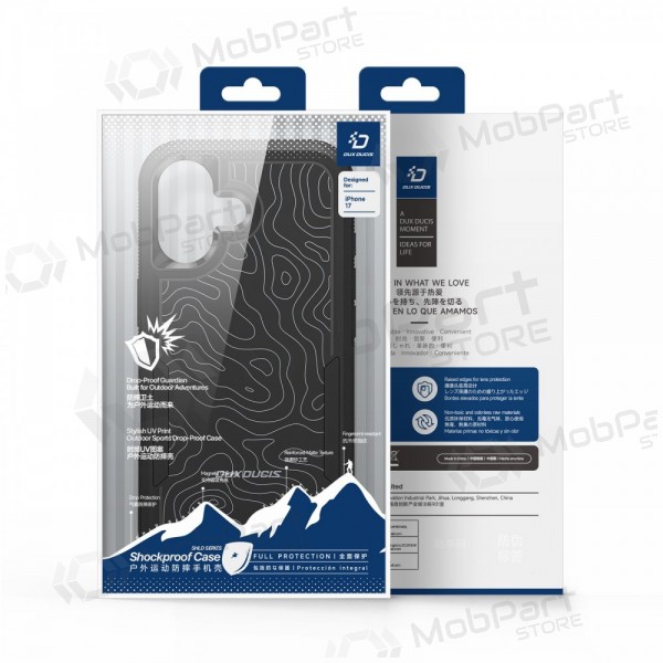 Apple iPhone 17 hoesje - Dux Ducis Shld - zwart (Contour Pattern)