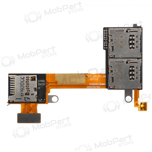Sony Xperia M2 Dual D2302 / D2303 / D2305 / D2306 SIM en microSD kaarts lizdo connector