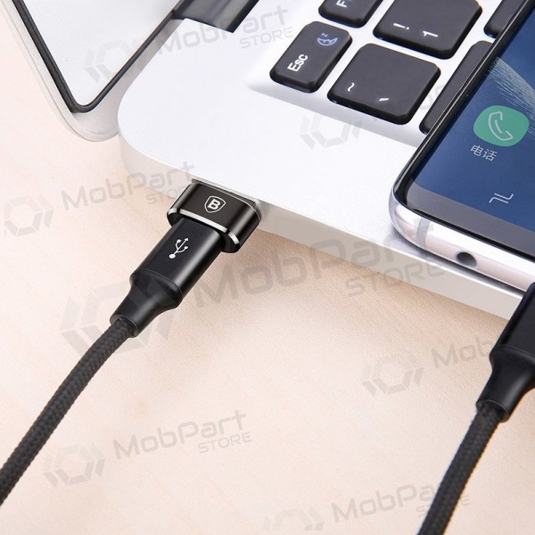 Adapter Baseus Type-C to USB-A zwart CAAOTG-01