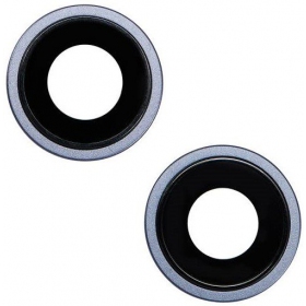 iPhone 14 / 14 Plus camera glas (2stuks) (blauw) (met een frame)