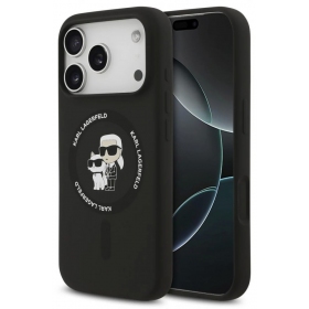 Apple iPhone 17 Pro hoesje - Karl Lagerfeld Liquid Silicone Karl and Choupette MagSafe
