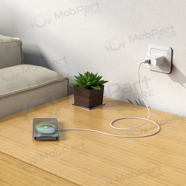 Lader draadloze Borofone BQ9 Pro Original Magnetic (10W) (zilverachtig)